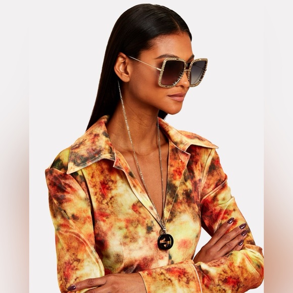 💯- New Authentic Gucci's GG1033S Oversized sunglasses - Picture 7 of 13